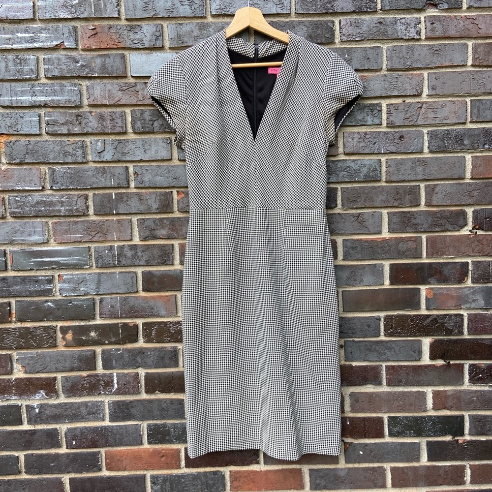 Vintage Betsy Johnson houndstooth dress